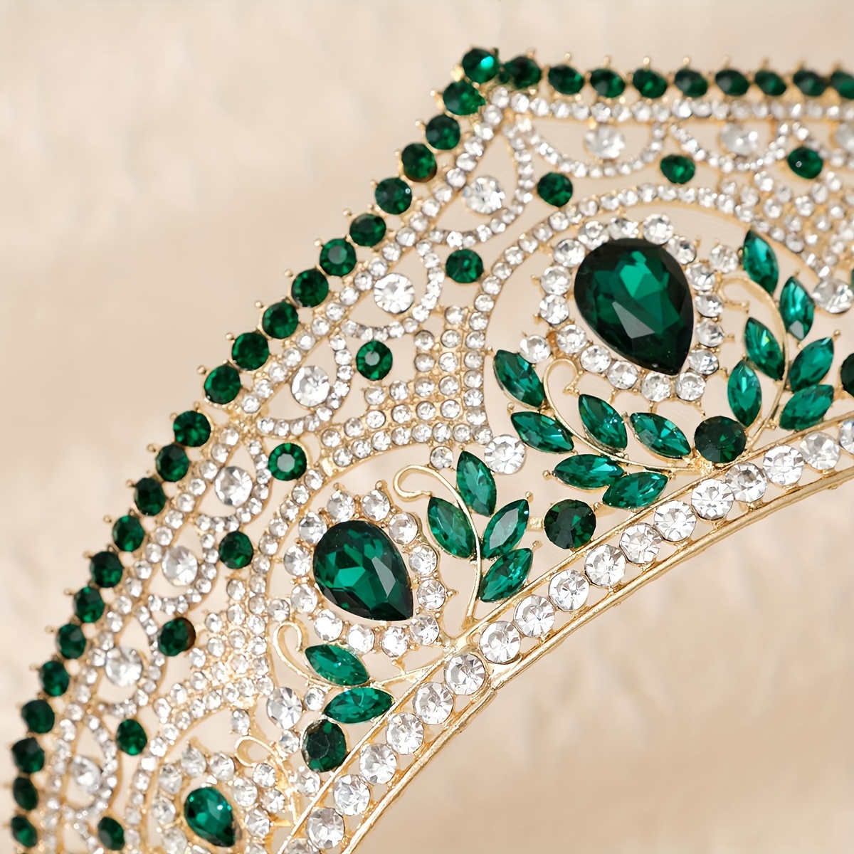 обручальное украшение для волос, наполненное чувством, с короной из капли воды, с бриллиантами, подходящими для взрослой церемонии, сочетающей бриллианты и детали короны 5