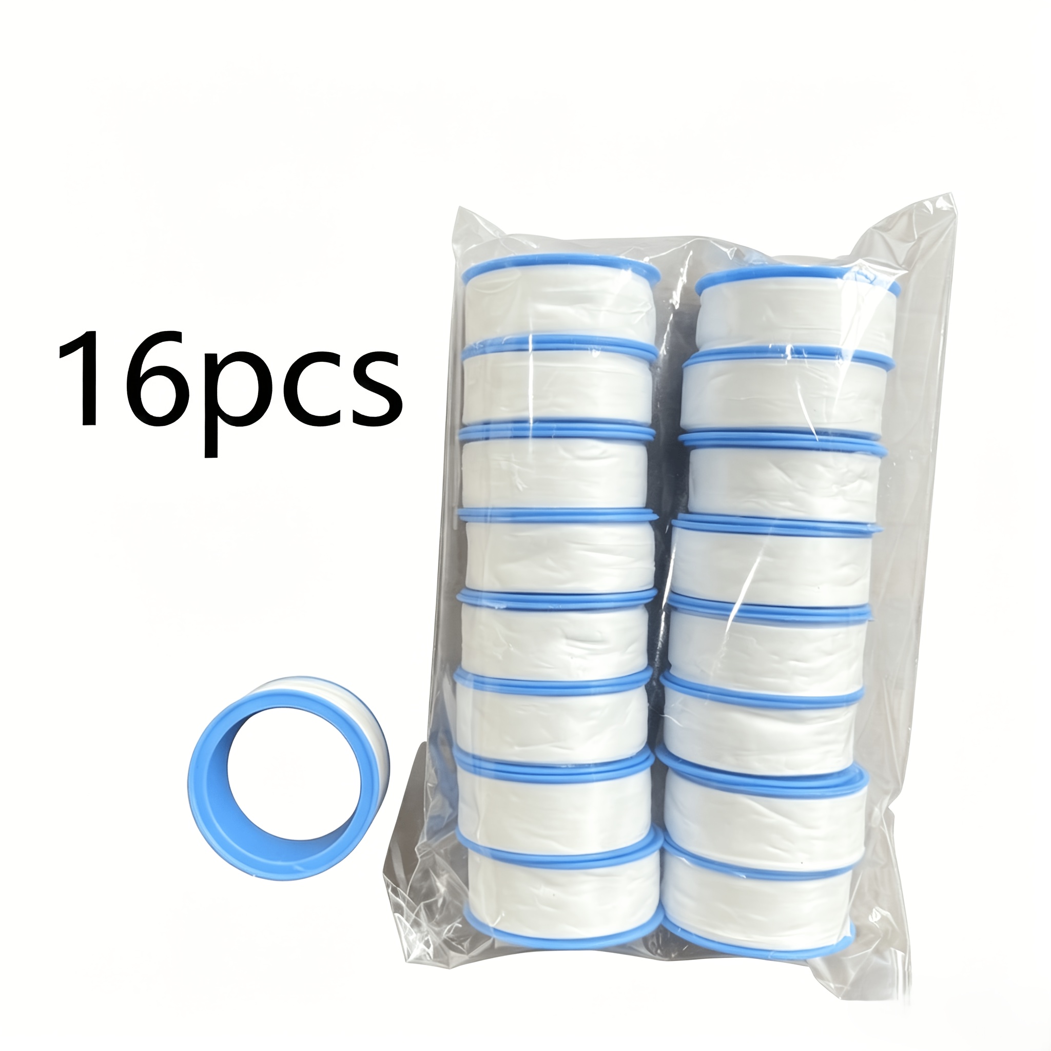 Image of 16pcs Thread Seal Tape, Leak-proof Pipe Thread Seal Tape, Pipe Tape, Pipe Fittings, Oil-free Repair Tools, Adhesive, Sealant