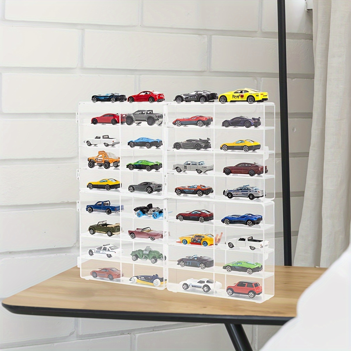 acrylic display case 1/64 scale diecast cars 32 slot Temu Saudi