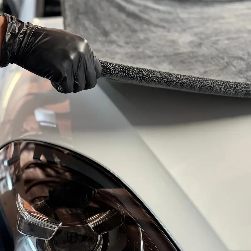 70X90 1200GSM 1400GSM Asciugamano Per Auto In Microfibra A Spirale - Foto 4