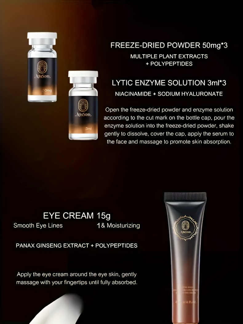 Ensemble de soins pour la peau à base de graines de ginseng, douze pièces, contenant des graines de ginseng, de l'arginine et de la glycérine, hydratant et nourrissant, raffermissant et éclaircissant, améliore la sécheresse et la rugosité, soutient la peau, convient à tous les types de peau beige clair, unisexe, cadeau de Noël