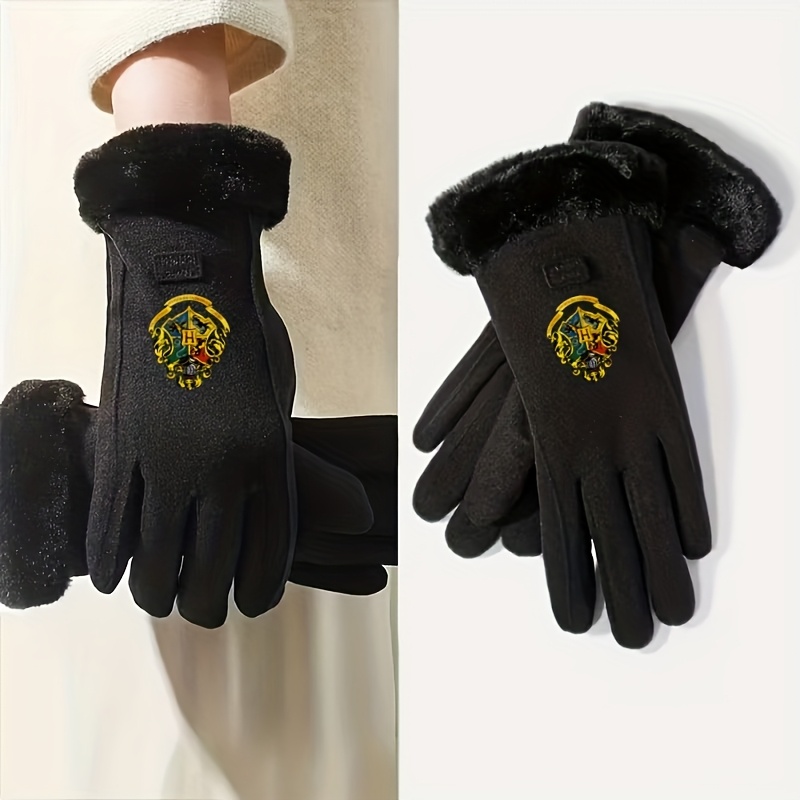 TEMU 1 Paar Bros. Damen Winter-verstärkte Fahrrad- Skihandschuhe, Touchscreen-kompatibel, für kaltes Wetter, Outdoor-Aktivitäten, Radfahren