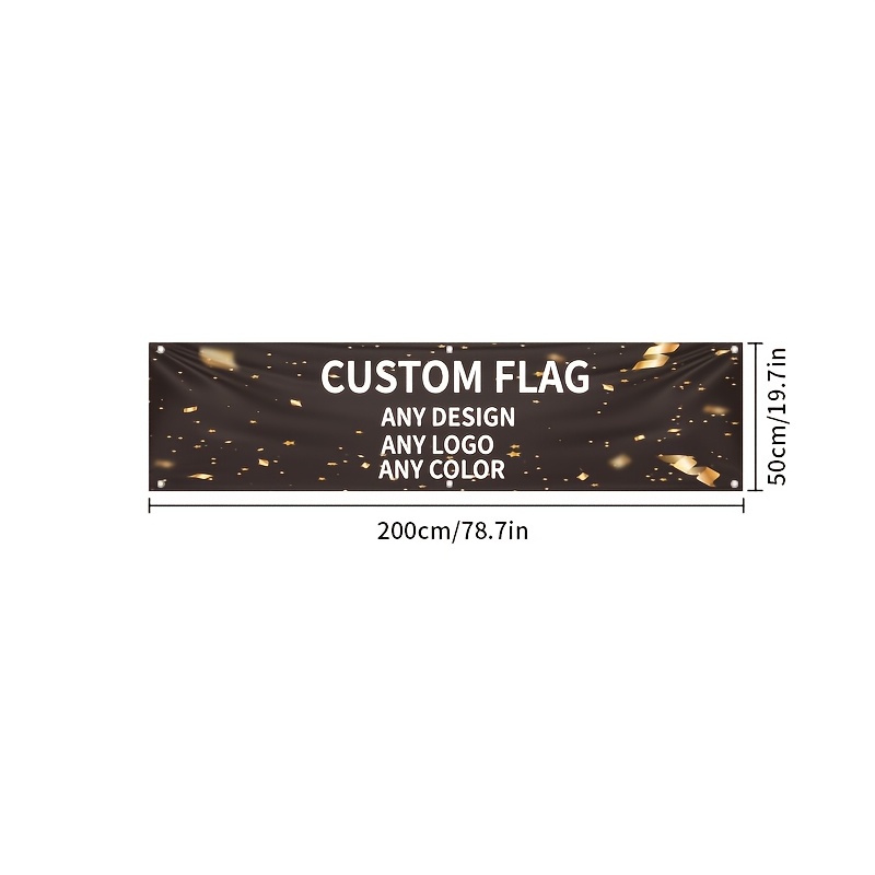 TEMU Custom New Year And Christmas Decorative Banner, Large Size Banner - Customize With Your Photos And Text, Durable Material, Suitable For Outdoor