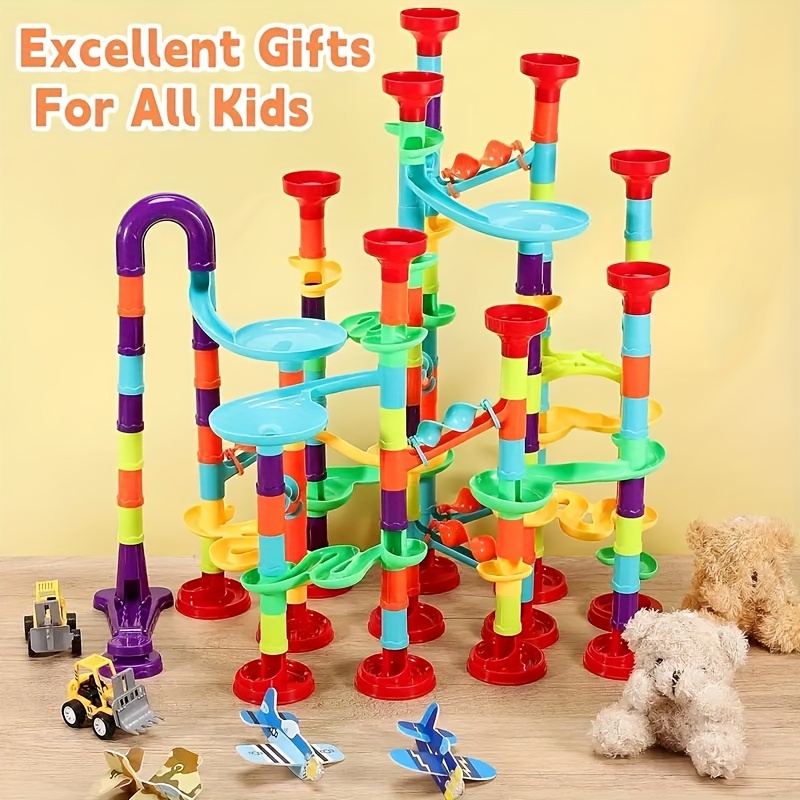 

Ensemble de 144pcs de Grande de Marbre - Jeu de de Construction Colorés pour Jeunes, Cadeau de Noël ou d'Anniversaire de MAYAPHILOS