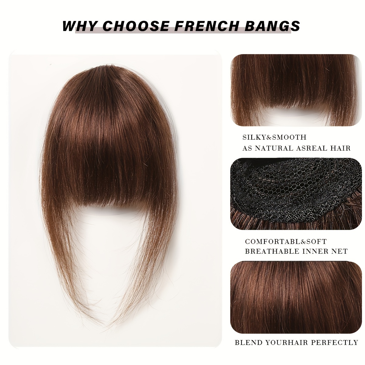100 human bangs hair clip in bangs real human hair wispy bangs hair length 4 inches net weight   hairpieces for women clip on air bangs flat neat bangs hair extension for daily wear   details 5