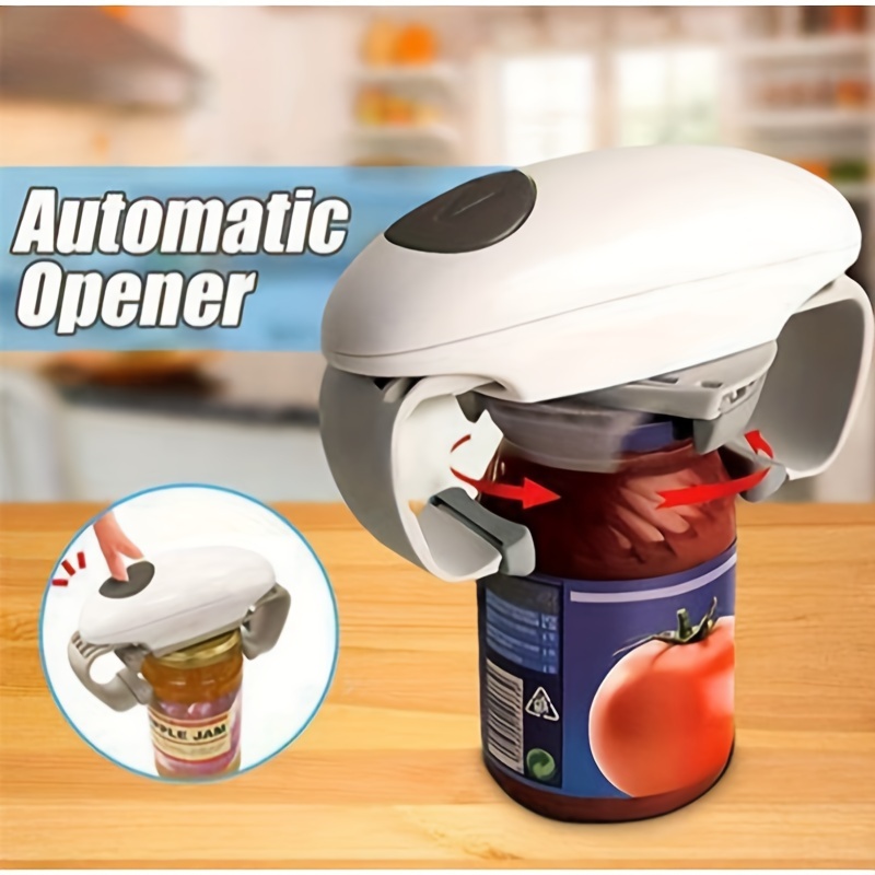 1pc Jar Opener,Automatic Jar Opener,Deluxe Model With Improved Torque,Kitchen Gadgets For Home,Electric Handsfree Easy Jar Opener–Works On All Jar Sizes