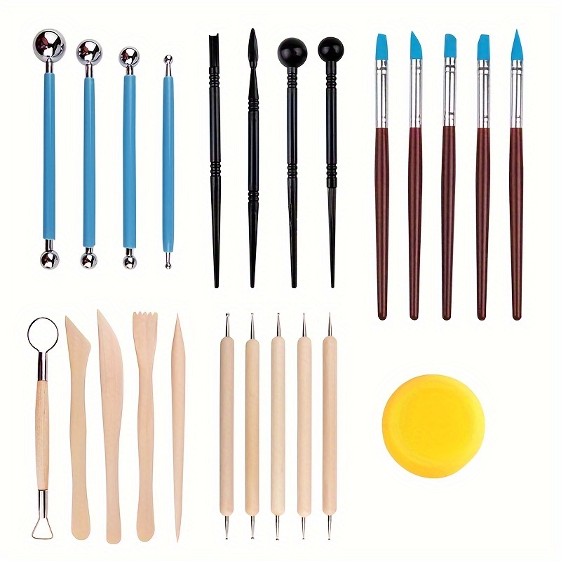 22pcs Pottery Tool Set Sculpture Tool Pottery Model Sculptural