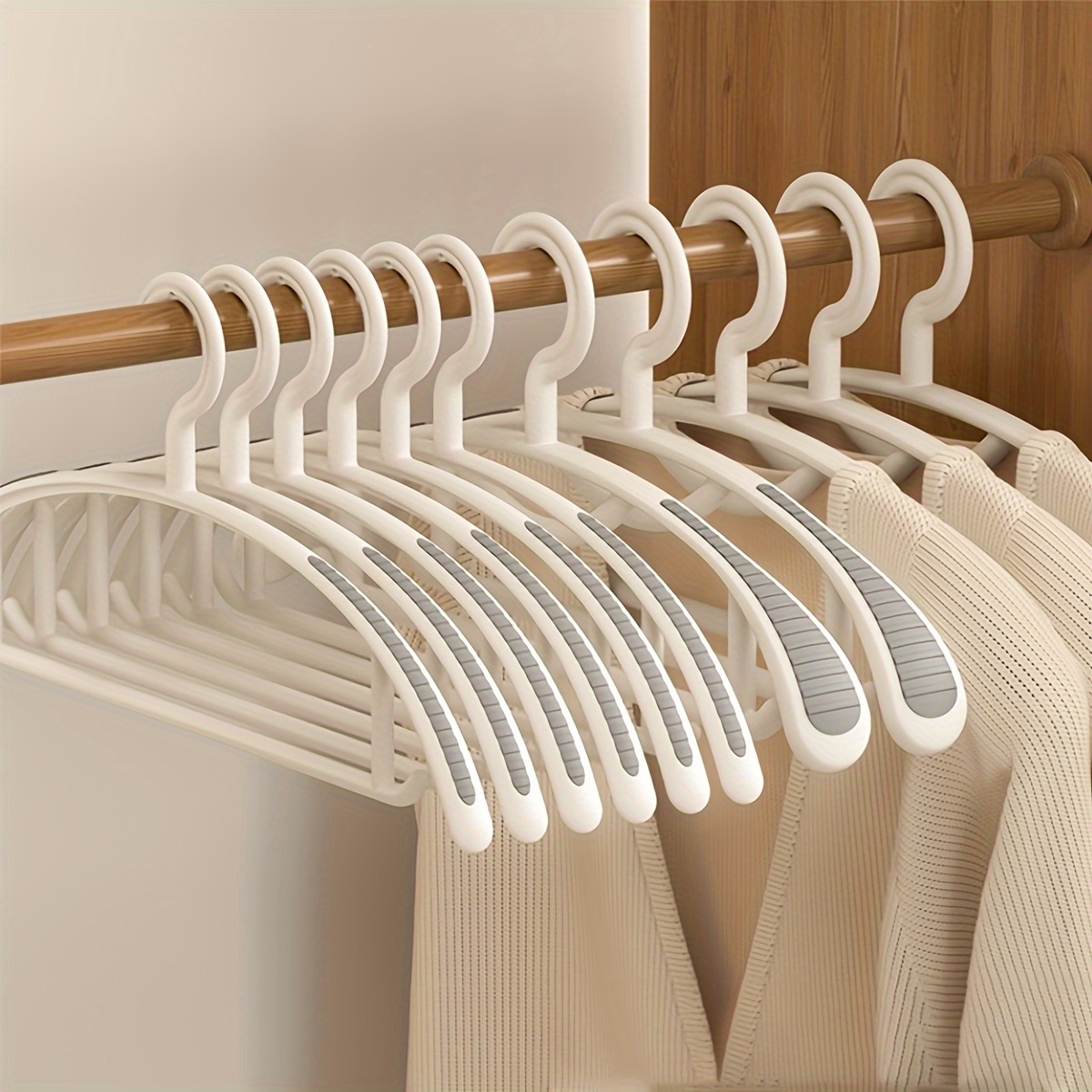 

12/24 Plastic Clothes - , Thickened Shoulder , -duty -saving For , Sweaters, Dresses, Pants - Closet Organizer , Than 3.2 Feet , 27 Height