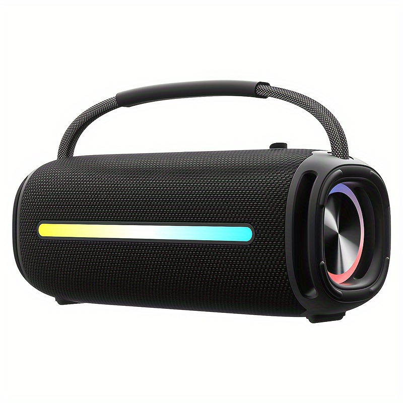 TEMU Haut-parleur fil - Enceintes portables 50W, son puissant et basses profondes, prise en charge de lecture de disque U/Tf Card, haut-parleur radio