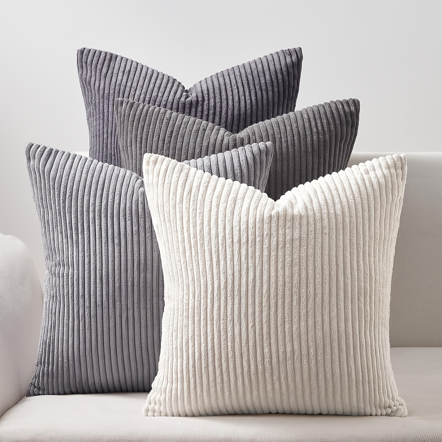 E-shop 4 Stück Weiche Bequeme Tagesmoderne Doppelseitige Kissenbezüge, Bohemian Farmhouse Herbst Deko für Zuhause, Schlafzimmer oder Sofa