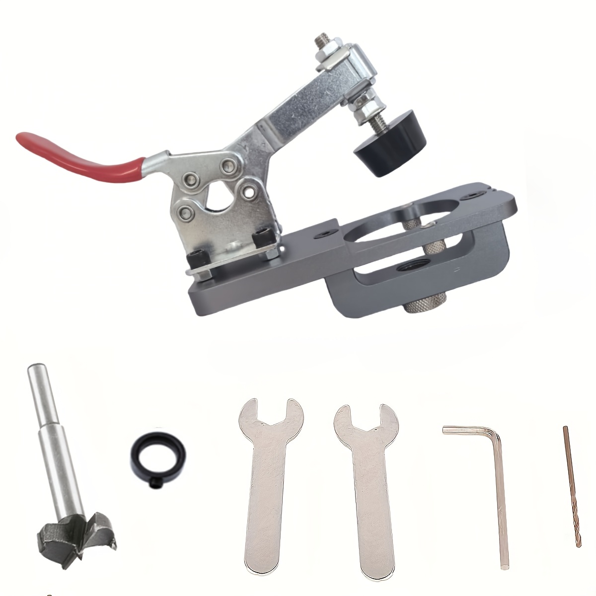 1pc 3.5cm Concealed Hinge Drilling Jig Guide Hinge Hole Drilling Guide Carpenter Woodworking Tool Hole Opener Locator Door Cabinet