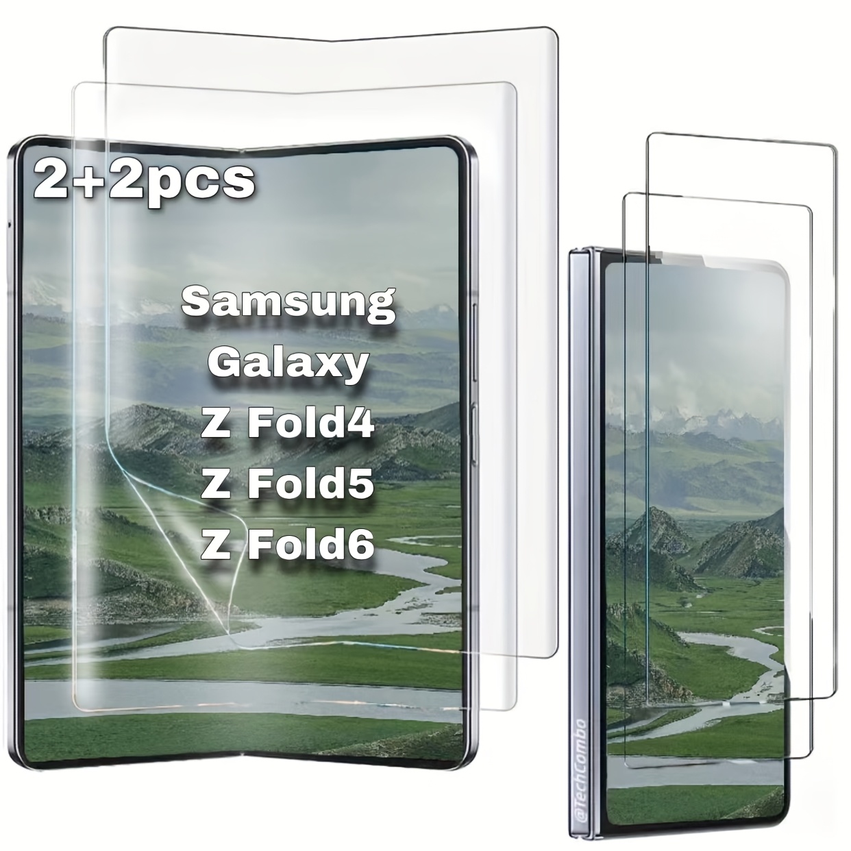 TEMU 22 шт Підходить для Galaxy Z Fold 4 Z Fold 5 Z Fold 6Z Fold 7 Зовнішня екранна HD загартована плівка 2 шт Внутрішня екранна HD TEMU 22 шт Підходить для Galaxy Z Fold 4 Z Fold 5 Z Fold 6Z Fold 7 Зовнішня екранна HD загартована плівка 2 шт Внутрішня екранна HD