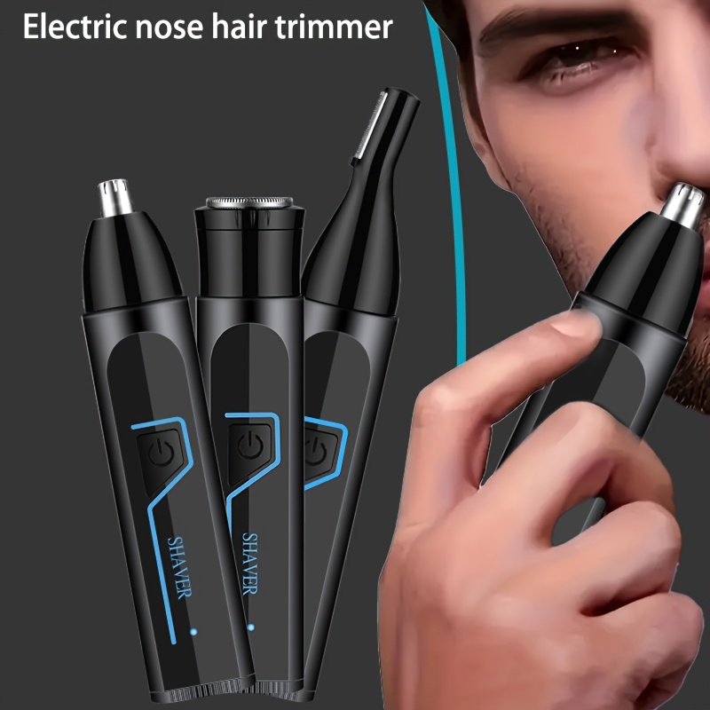 3 in 1 mens electric grooming kit nose ear hair trimmer eyebrow shaper usb rechargeable lithium battery abs material ideal gift for him usb rechargeable groomer   usb charging feature nose hair trimme Product details 1