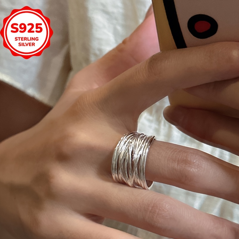 Hypoallergenic Layer Line Wrap Open Ring