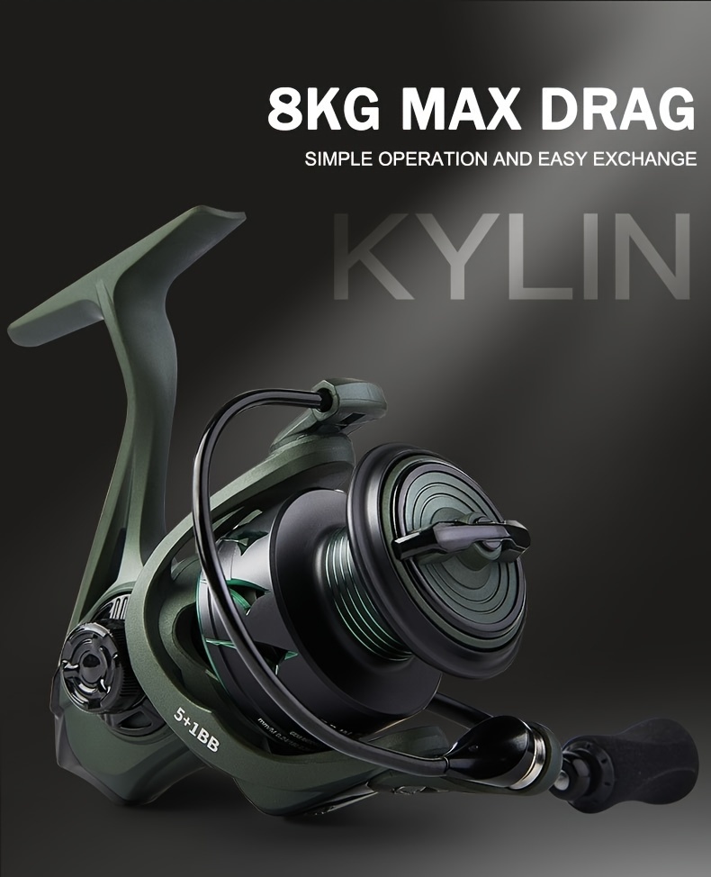 * * 2000-4000 Series Spinning Reel, 5:2:1 * Ratio, Max Drag, Super Light  Metal Spool, Interchangeable Handle, Durable Metal Fishing Reel For  Freshwater And Saltwater Fishing