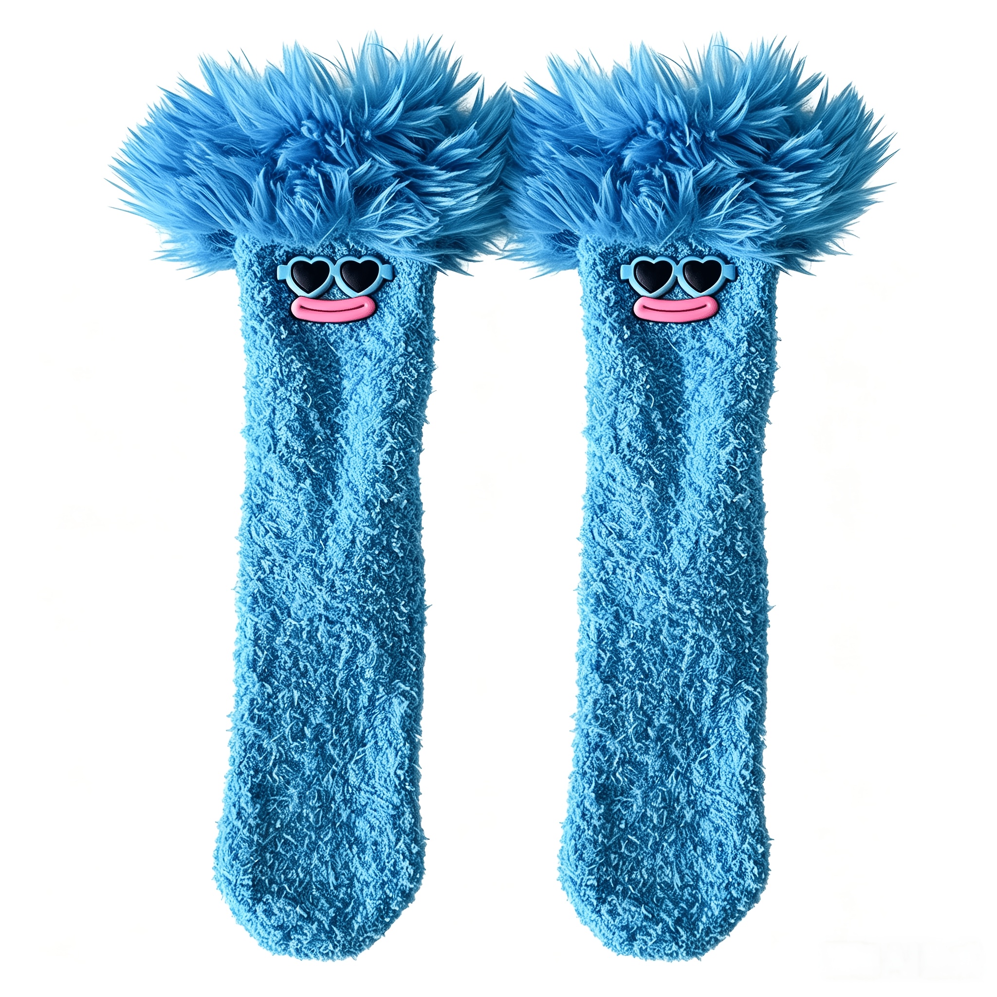 TEMU 1 Pair Of Winter Mid-calf Coral Floor Socks, Cartoon Thickened Warm Women's Socks, Christmas Socks, Sleep Socks