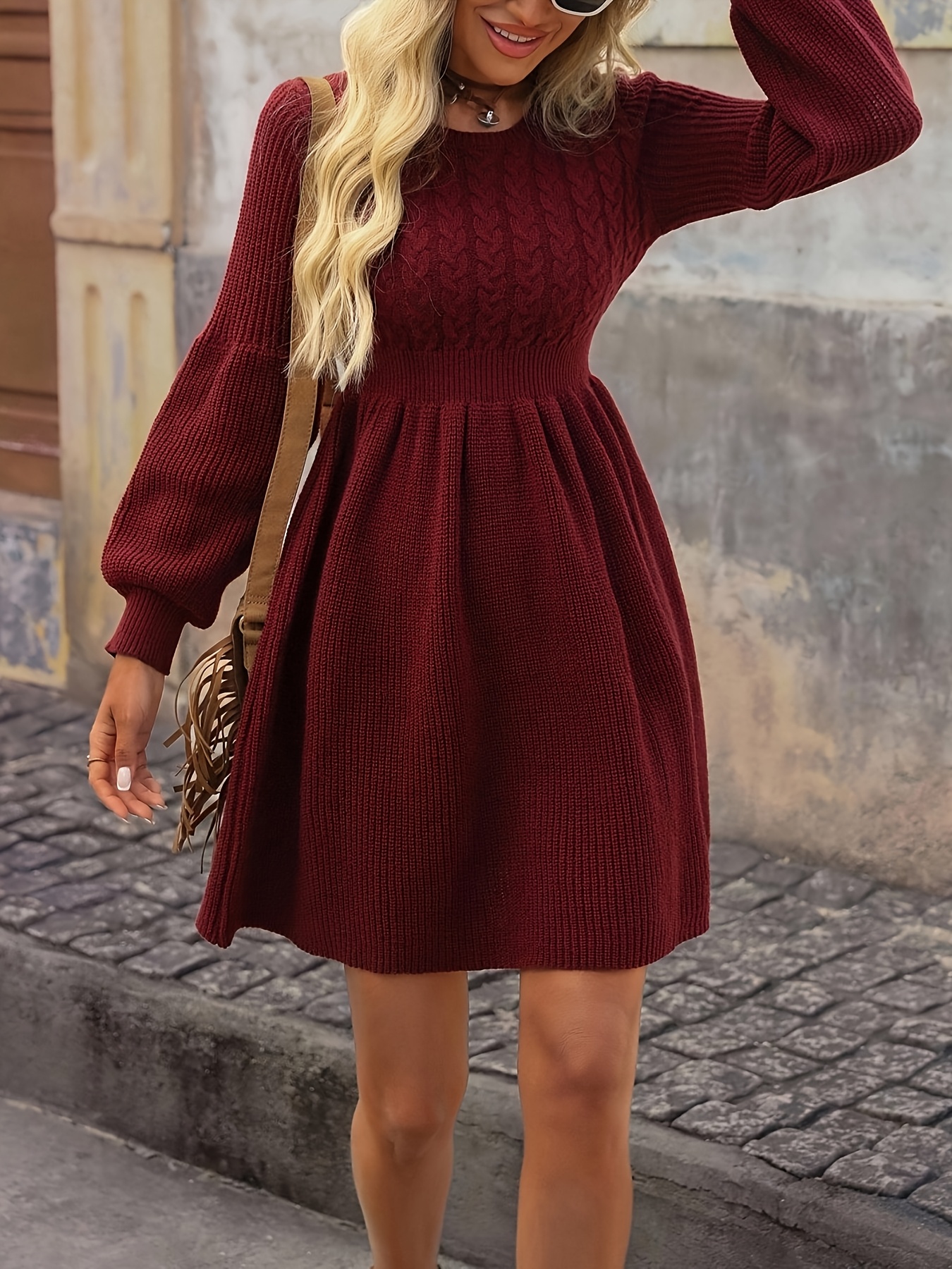 a line dress for christmas party Burgundy Sequin One Shoulder A-Line Dress for Girls | Burgundy / 12-18 Months (80cm)