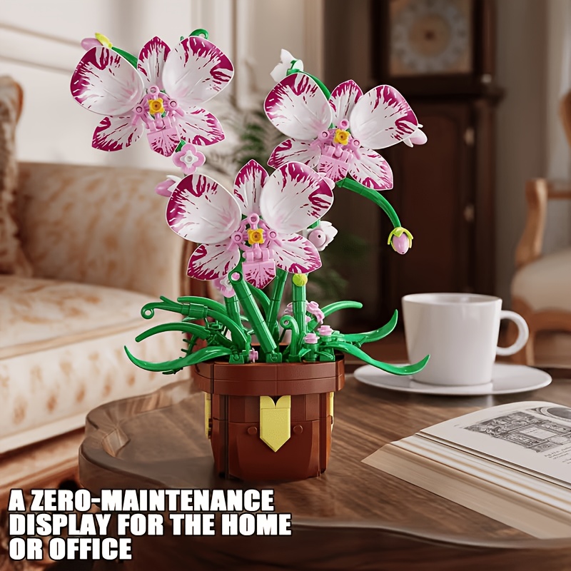 Phalaenopsis Orchid Potted Building Block Kit