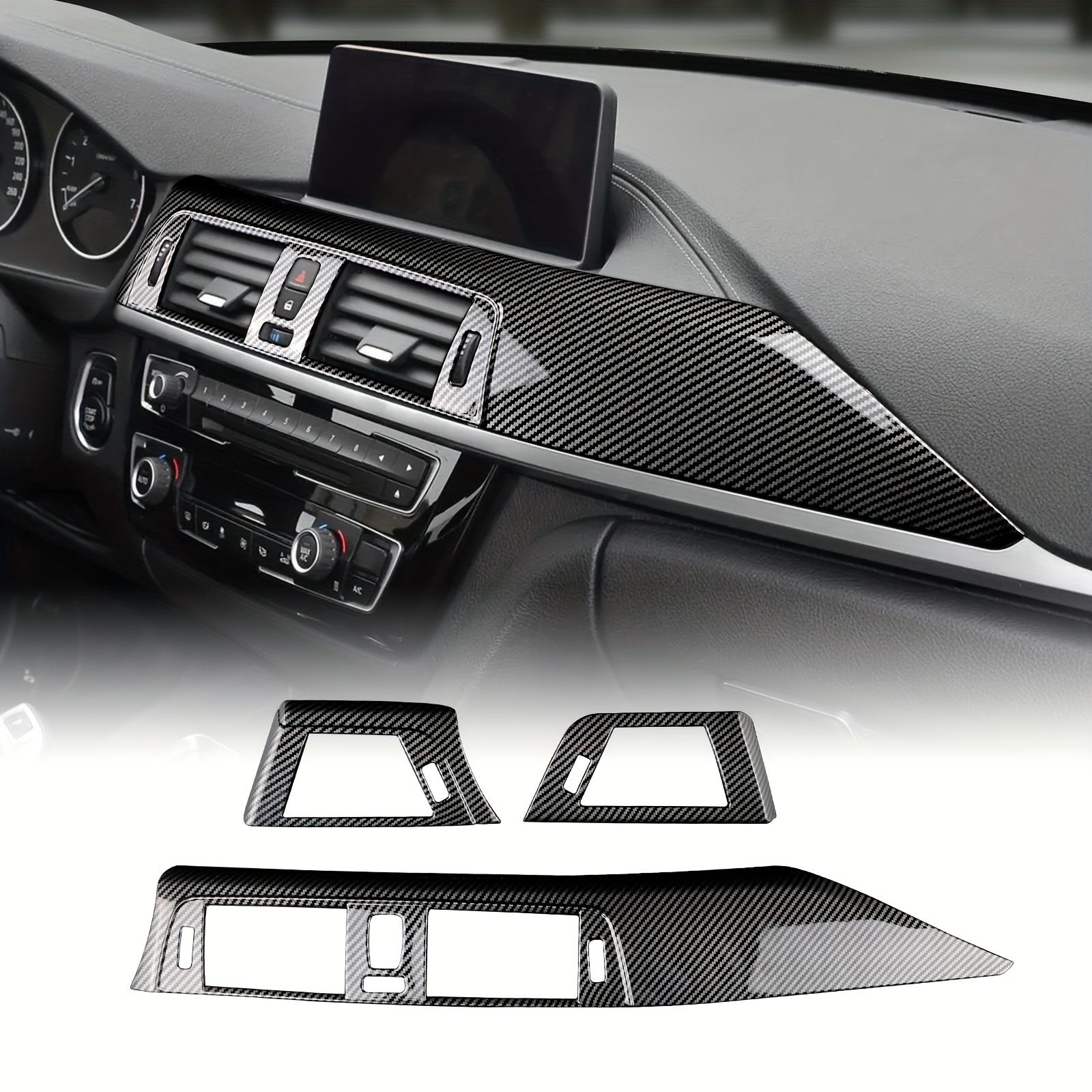 

Jupizeus Abs Carbon Fiber Style Car Center Console Front Dashboard Air Outlet Cover For Bmw F31 2011-2019 F34 2012-2019 F36 2014-2019 F22/f33(2013-2019)