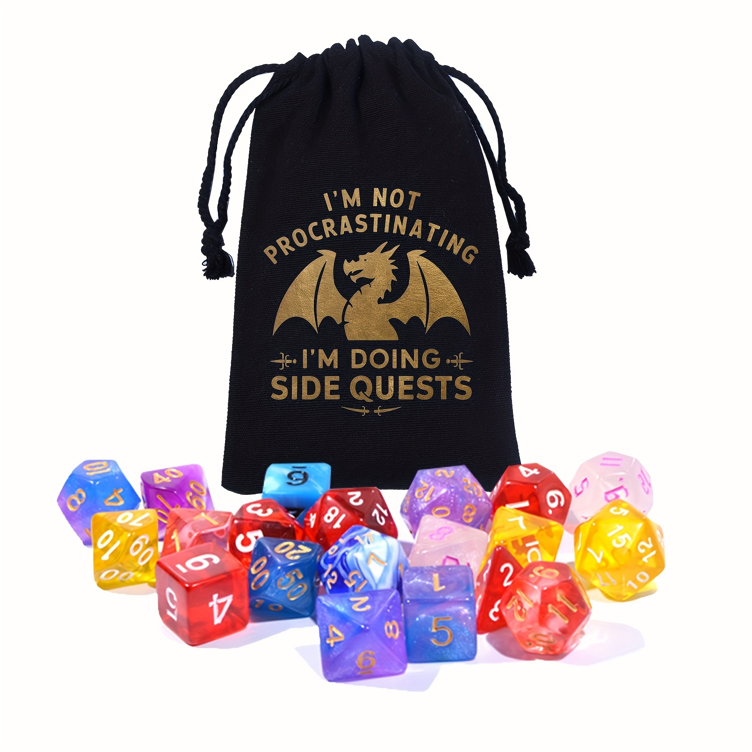 

Dice Bag, Board Game Card Drawstring Package, Gift Bag