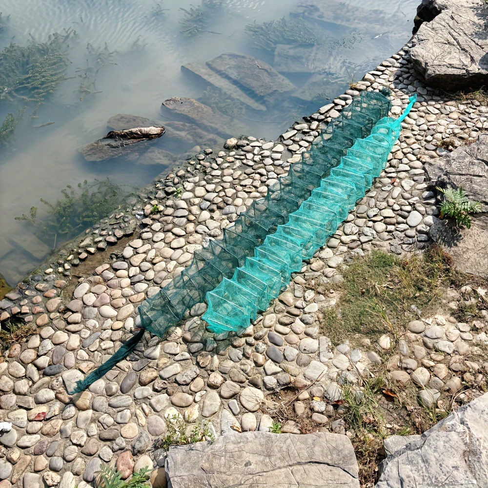 Filet de pêche Pliable Filet en Maille Filet d'atterrissage de pêche