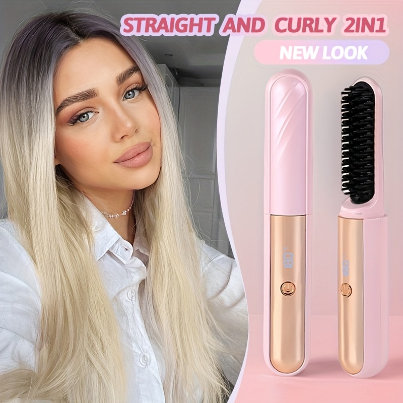 mini plancha portátil inalámbrica usb uso rizos Temu Colombia