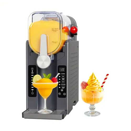 all in one slushy maker for home needed 6 real time temp display margaritas frappes ice cream smoothies summer party essential slushie maker machine durable metal construction
