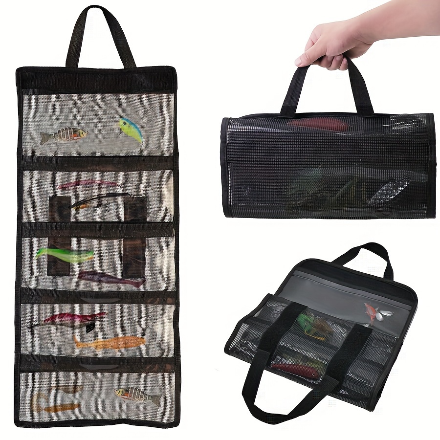 

Large Capacity Pvc Fishing Tackle Bag - Transparent, Portable & Storage For And Accessories