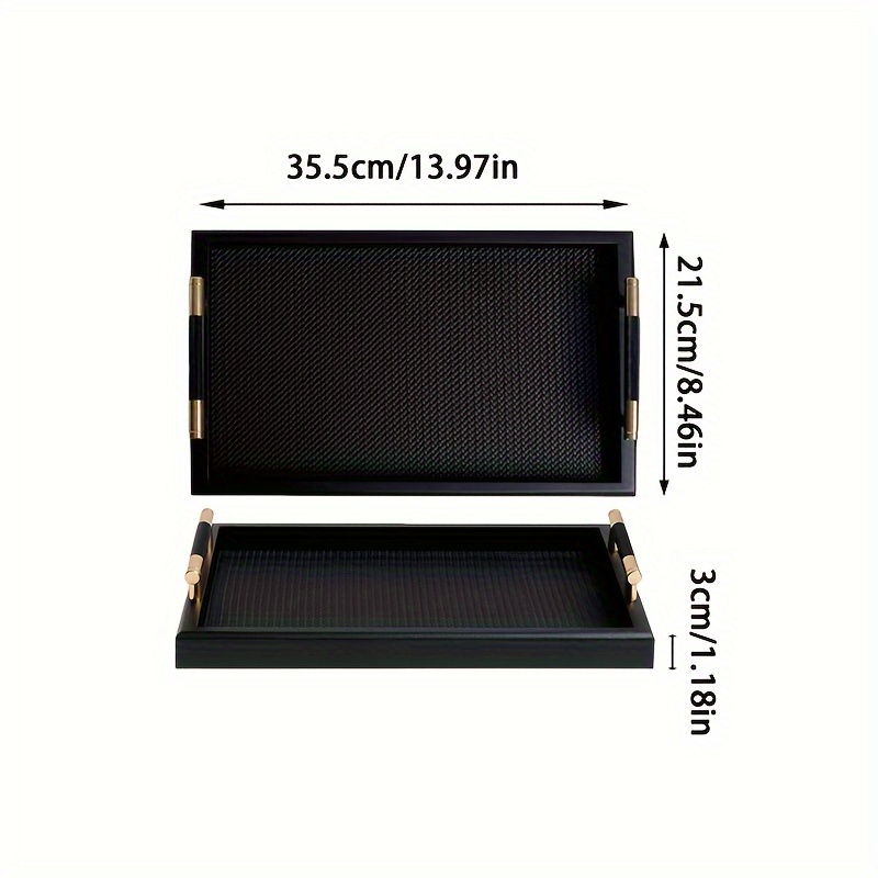 1pc Handle Jewelry Tray, Jewelry Storage Tray, Desktop Ornament Key Storage Decorative Plate, Multifunctional Storage And Decoration