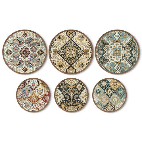 round wooden signs set versatile wall art for home farmhouse cafe decor perfect gift idea