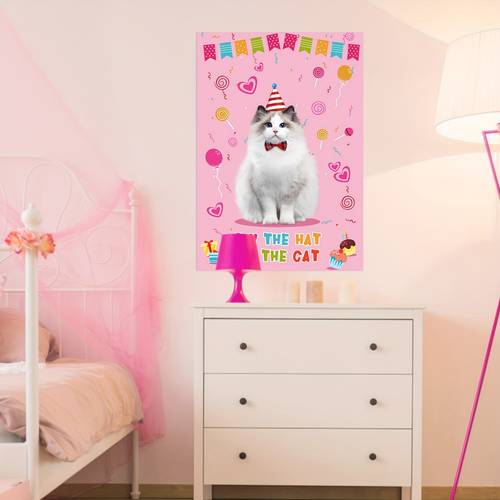 pin the party games with 54 48pcs stickers pet themed birthday party supplies cat and dog party game