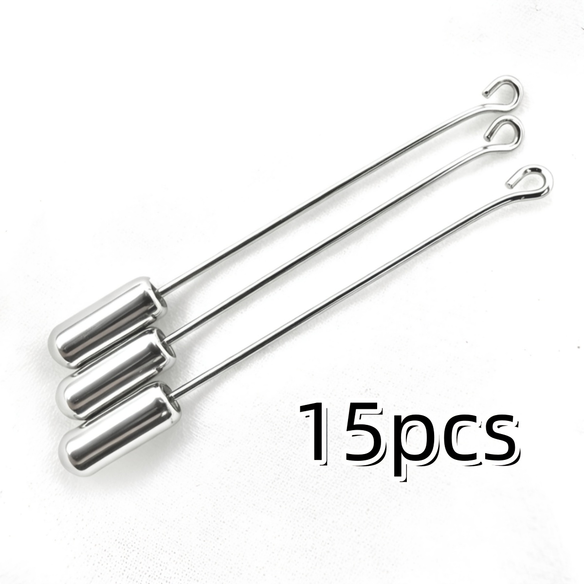 TEMU Lot de 15 épingles pointues à 9 , épingles à tête plate, chevilles à tête plate, épingles de sûreté à tête plate, épingles longues à tête plate,