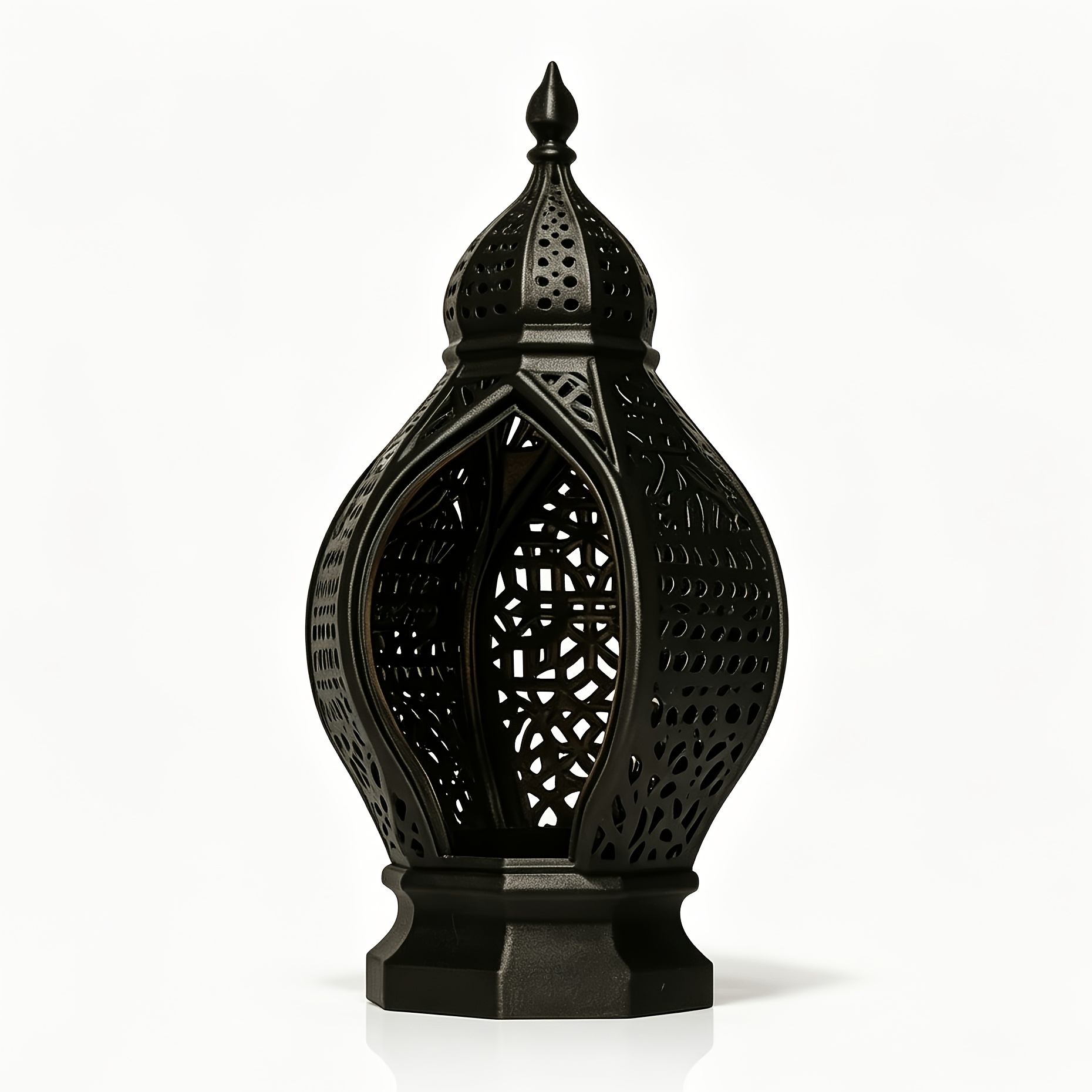 TEMU 1 pieza de exhibidor de velas de mesa tallado hueco, lámpara de decoración artesanal para interiores y espacios, accesorio de decoración para la