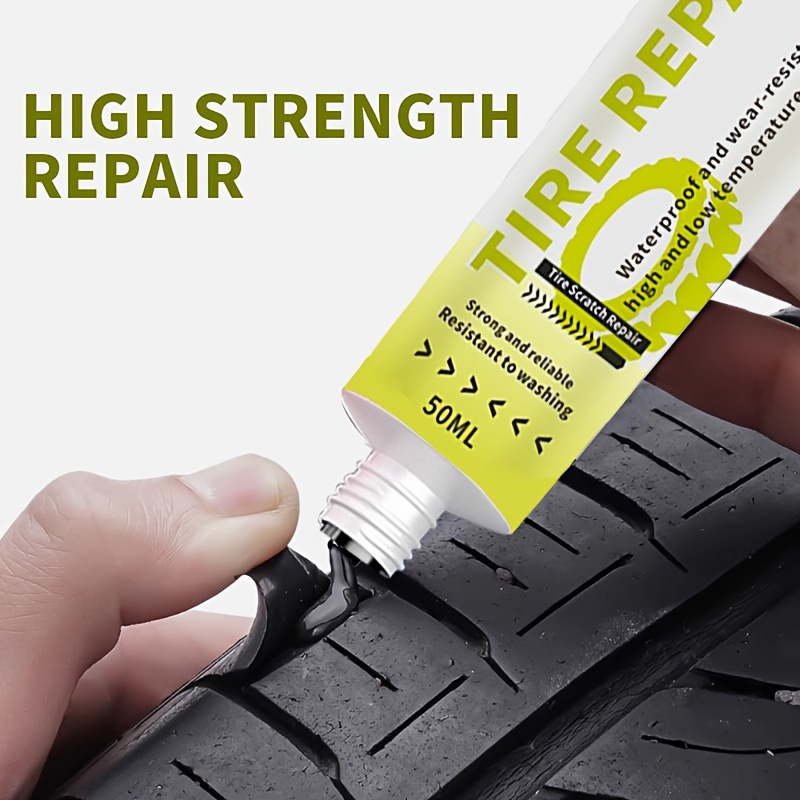 

Lrbbk High Strength Tire Repair Adhesive - 50ml, Waterproof And Wear-resistant, Rubber Crack And Puncture Filling Glue, Universal Car Tire Fix For Repair