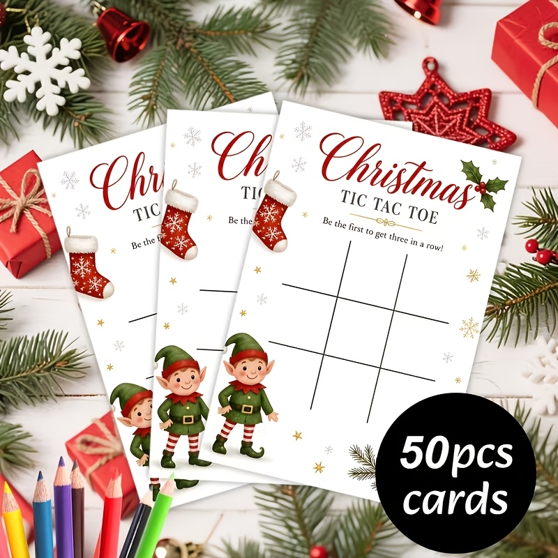 50 Christmas Interactive Game Cards