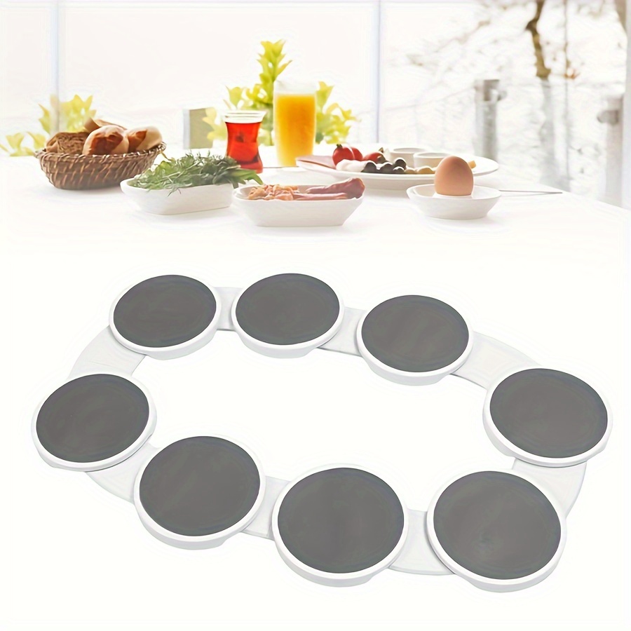 

4/8pcs Set Rotating Trays For Tables - Portable, -shaped For Dining