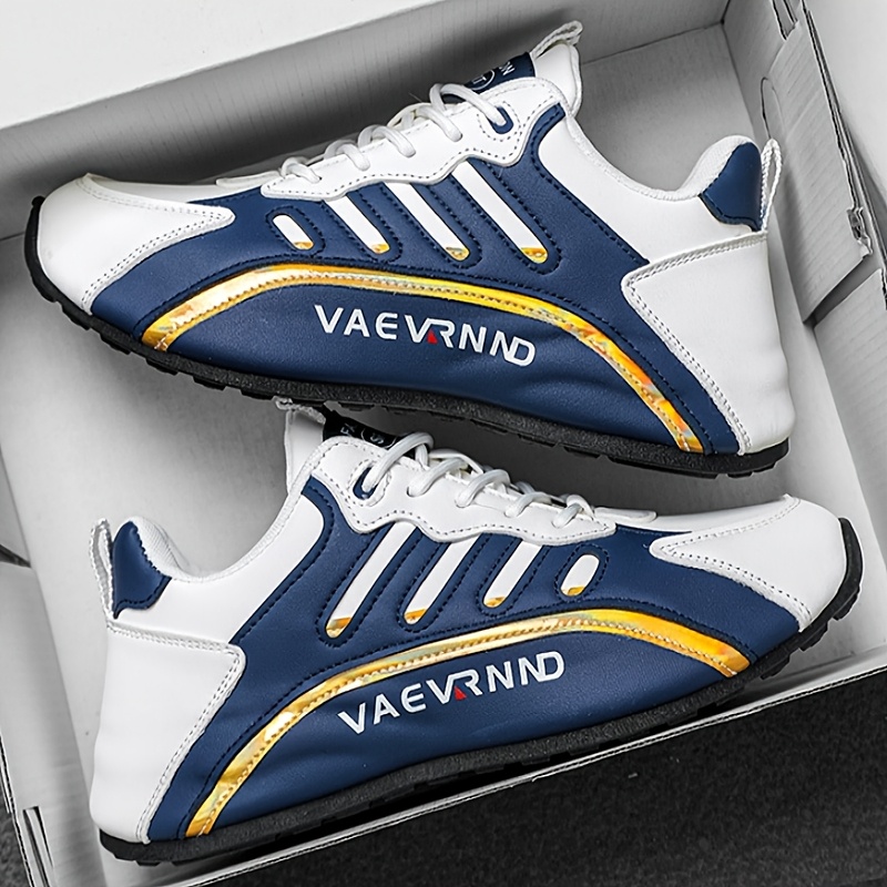 Men's Wide Size Low-Top Lace-Up Casual Sneakers