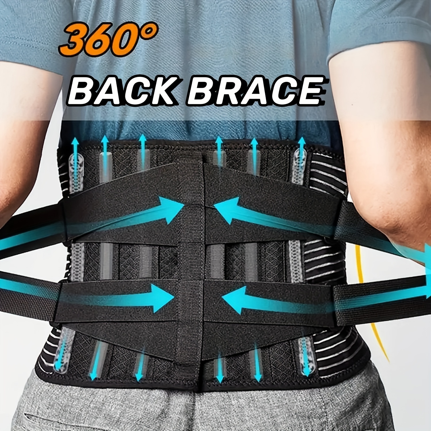 Back Support Belt Lumbar Brace Sports Waist Band Men Women - Temu
