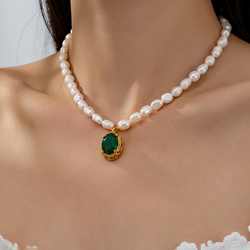 Natural Irregular Freshwater Pearl Necklace Niche Design - Temu