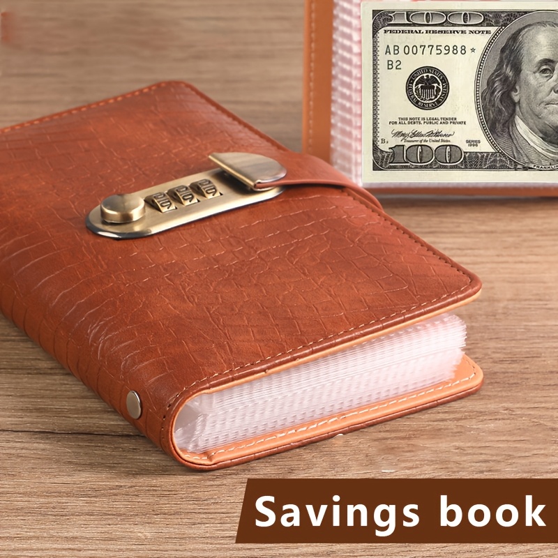 

1pc A6 Savings Notebook, Small Book With , Suitable For Storing Money And Information, 50 Sheets And Pages Of Fun And Easy To Save Binders -cash Notebook