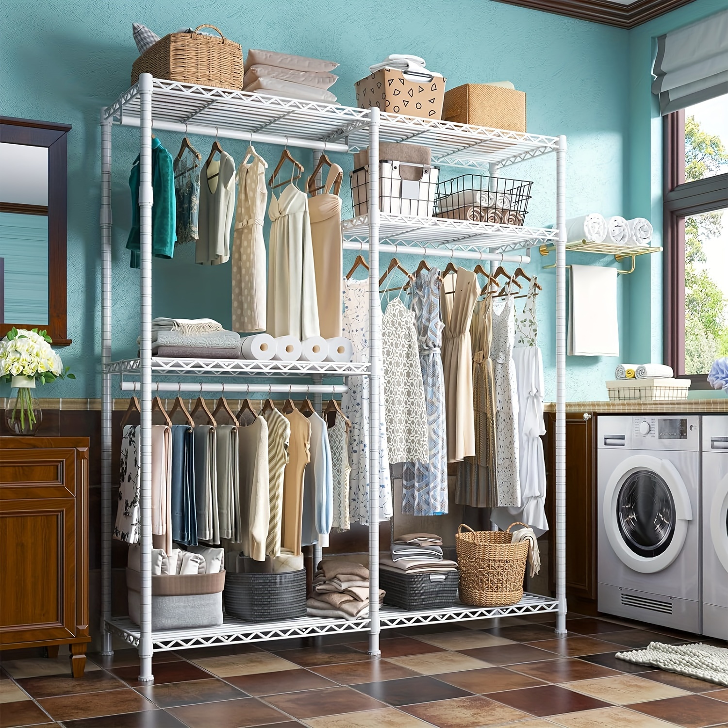 Lavandería Industrial Colgadores De Ropa Para Lavanderia Estante