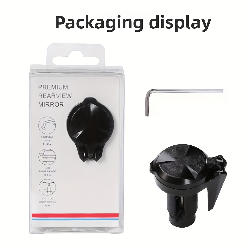 Vibration Bike Rear View Mirror, Acrylic Convex Safety Mirror With Wide Angle View, For