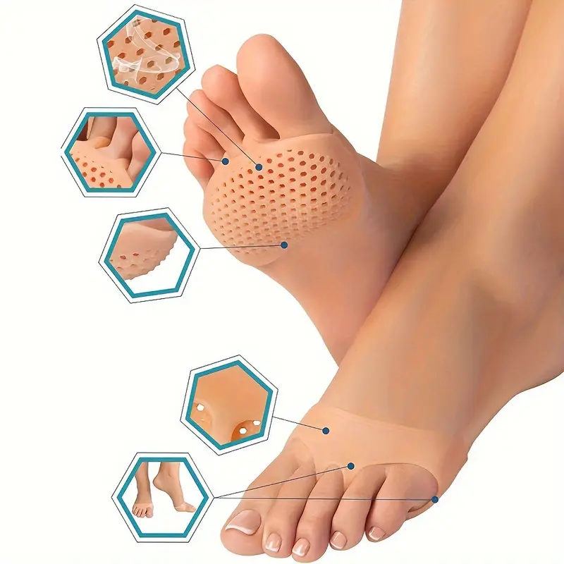 silicone metatarsal pads breathable cushion fixed foot pad the ultimate foot care tool details 4