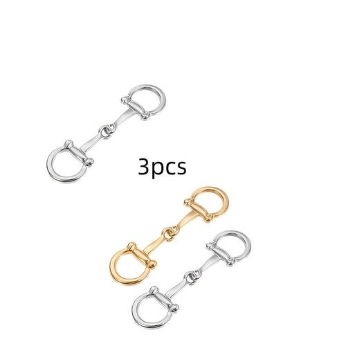 3pcs elegant scarf metal scarf ring clips belt for women classic slide shawl clips glossy scarves decoration for daily use party festivals