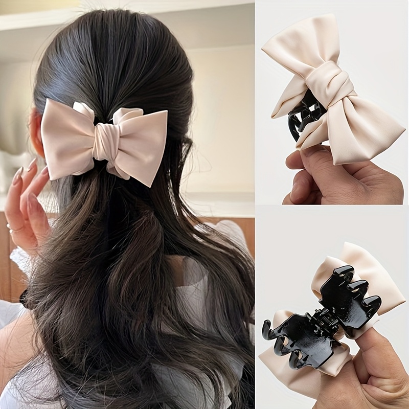 1 womens fashion elegant bow hairpin grab clip
