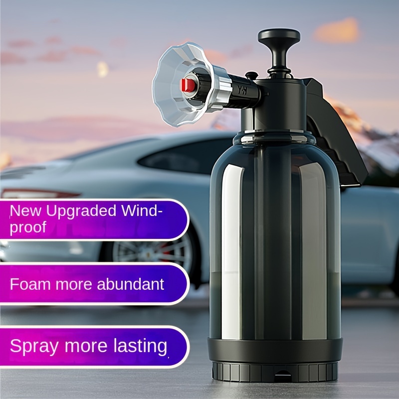 

High-pressure Foam Spray Bottle For Car Wash - Plastic, Essential Auto Maintenance Tool