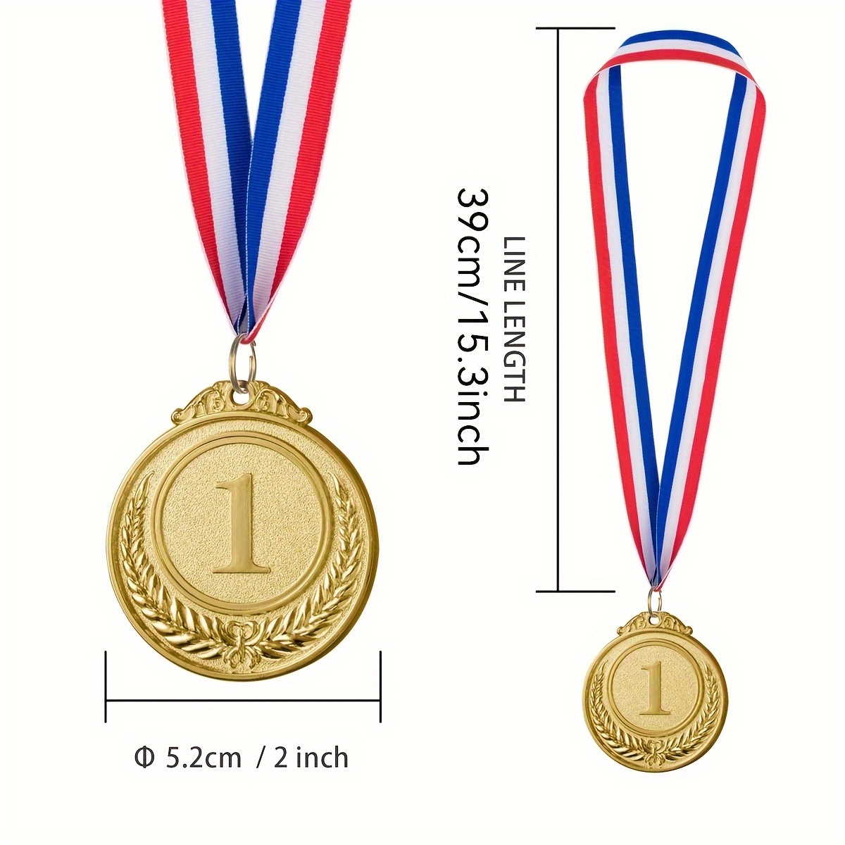 Médailles D'or D'argent Et De Bronze Pour Les Gagnants Style - Temu France