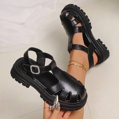 new stylish and comfortable summer sandals in plus size 36 42 featuring a retro easy design with a thick sole women shoes