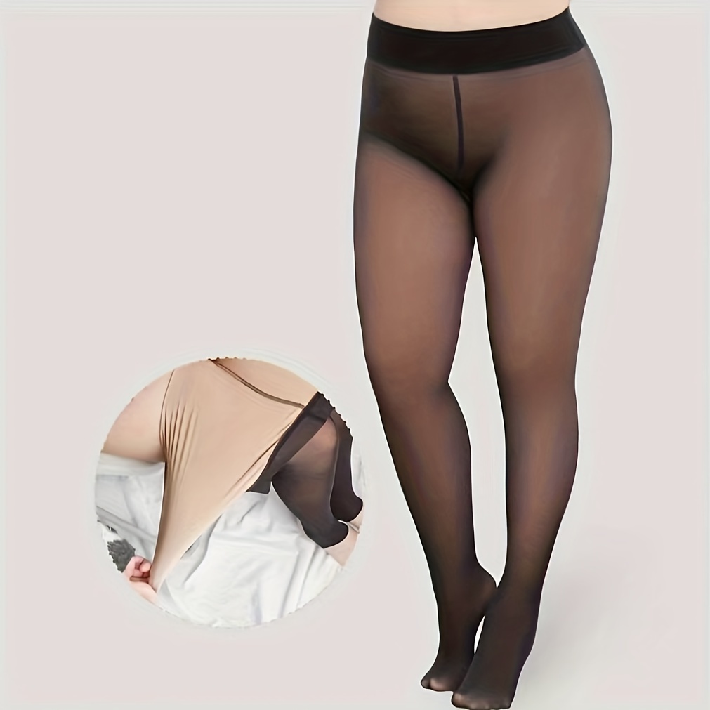 Plus Size Casual Leggings Stockings 0xl 2xl Women's Plus - Temu