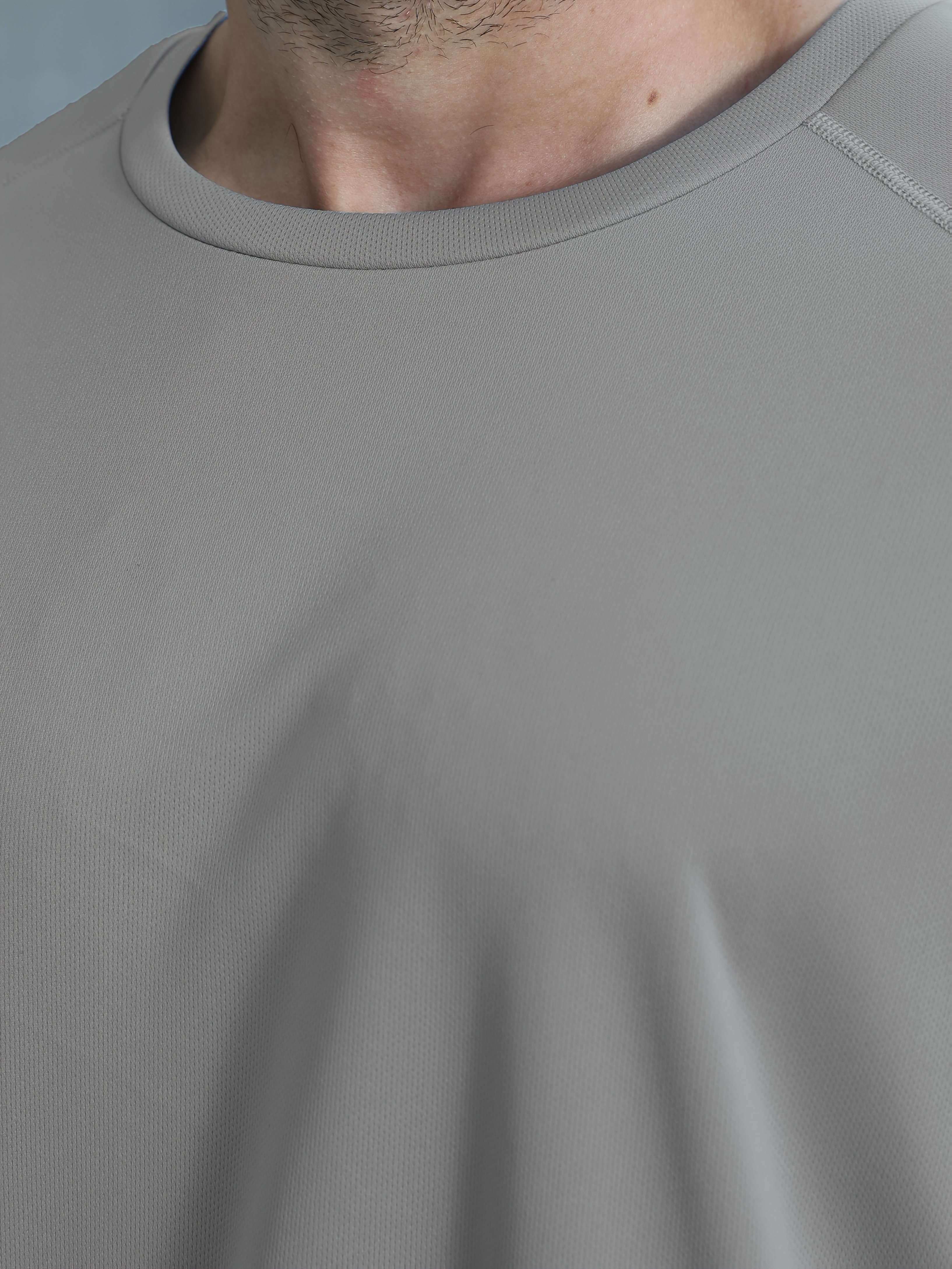 One Piece Plus Size Men's SOLID Short Sleeve Sports T-Shirt, Casual Fashion Tee with 3-Position Print 520, PLUS SIZE